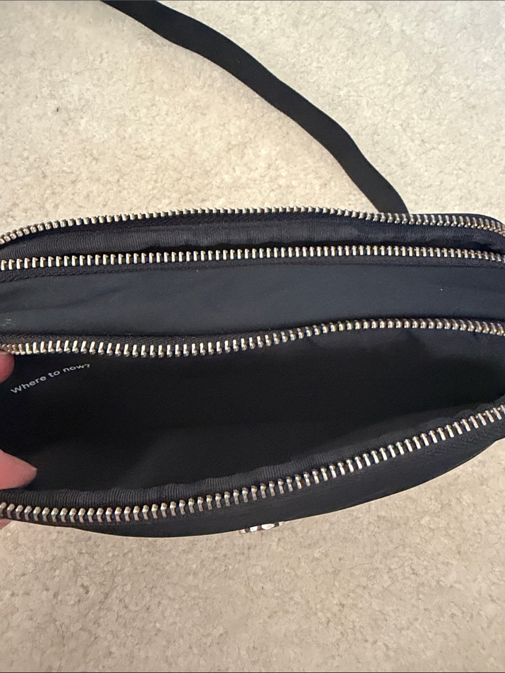 lululemon athletica Black Crossbody Belt Bag - Picture 3 of 4